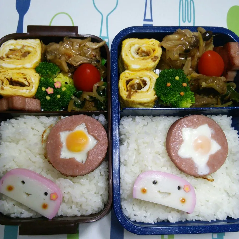 Snapdishの料理写真:3月9日　高校生女子＆オレ弁当|クッキングおやぢさん