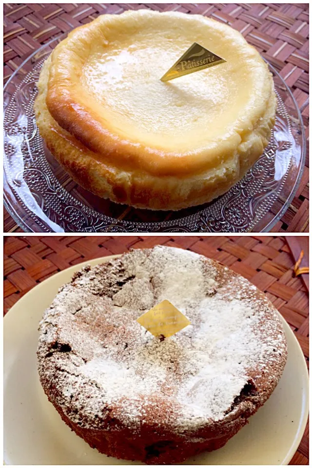 Baked Cheese Cake✨ﾍﾞｲｸﾄﾞﾁｰｽﾞｹｰｷ&Gâteau au chocolat🍫ｶﾞﾄｰ･ｵ･ｼｮｺﾗ|🌈Ami🍻さん