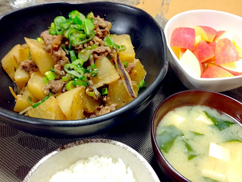 大根と牛肉のピリ辛煮|ねむねこさん