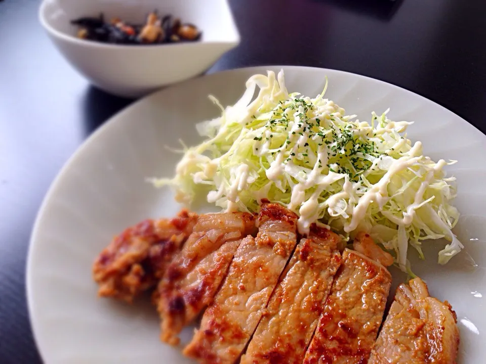 豚の味噌漬け定食。|なおなおさん