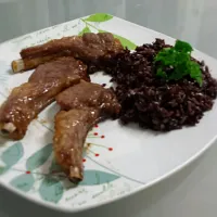 Lamb Chops and  Black Rice|Kelly Ngoc Nguyenさん