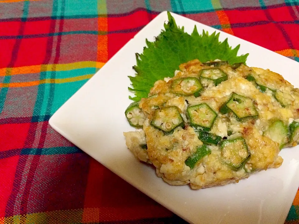 オクラの豆腐ハンバーグ|ハルさん