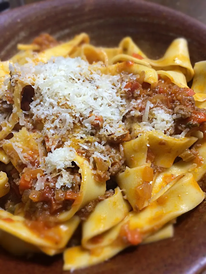 Snapdishの料理写真:Homemade Tagliatelle con ragu;)|aястасияさん