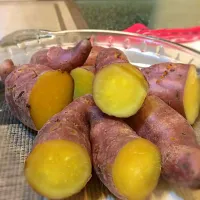 Snapdishの料理写真:Steamed Sweet Potatoes.  Ubi Rebus.  #foodporn #foodpics #breakfast #potatoes #Asian #Asian cuisine|Henry Fordさん