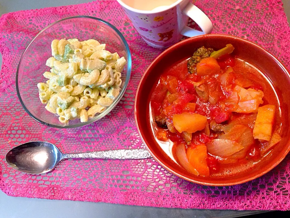 鶏肉とたっぷり野菜のトマト煮|りんこさん