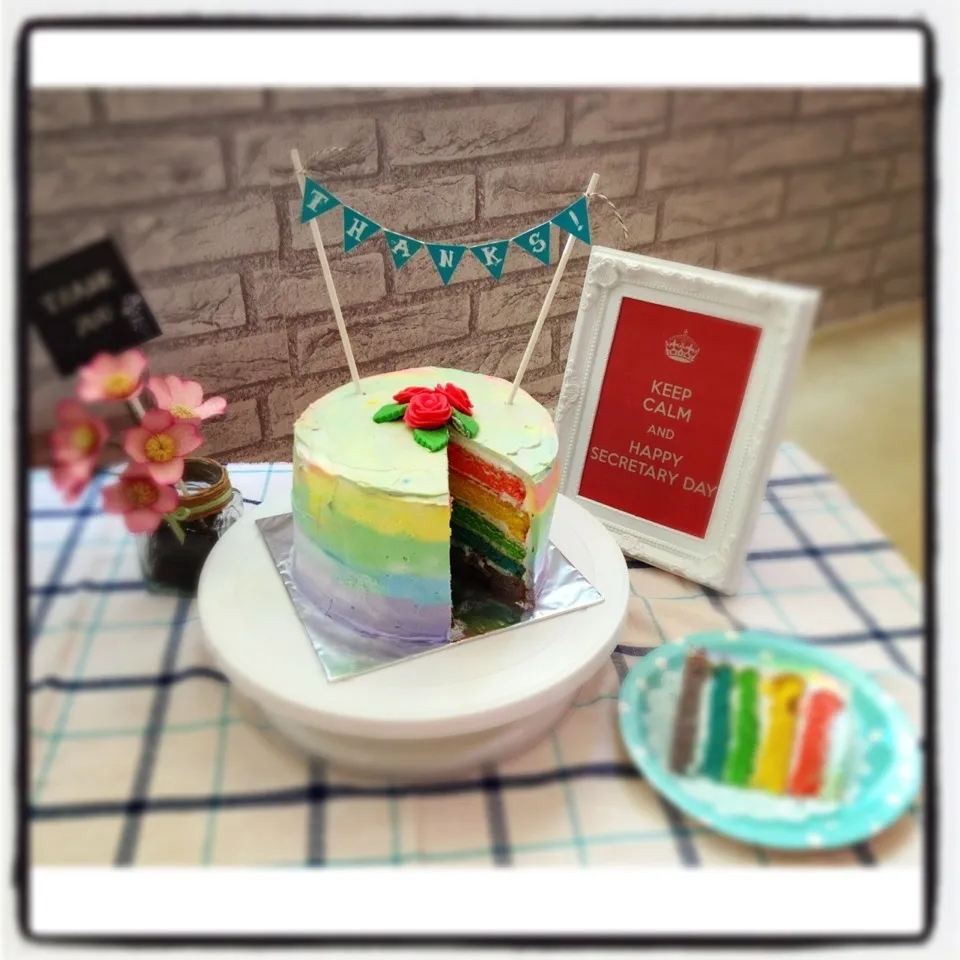 Rainbow Cake from JollyRainbowTreasures|trishbebeさん