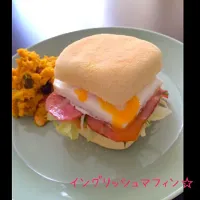 Snapdishの料理写真:セルクルも手作り！イングリッシュマフィン☆|むうさん