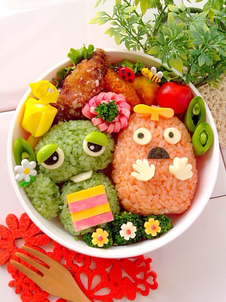 有名人芸能人】 ガチャピンムック お弁当箱 ガチャピンムック お弁当箱