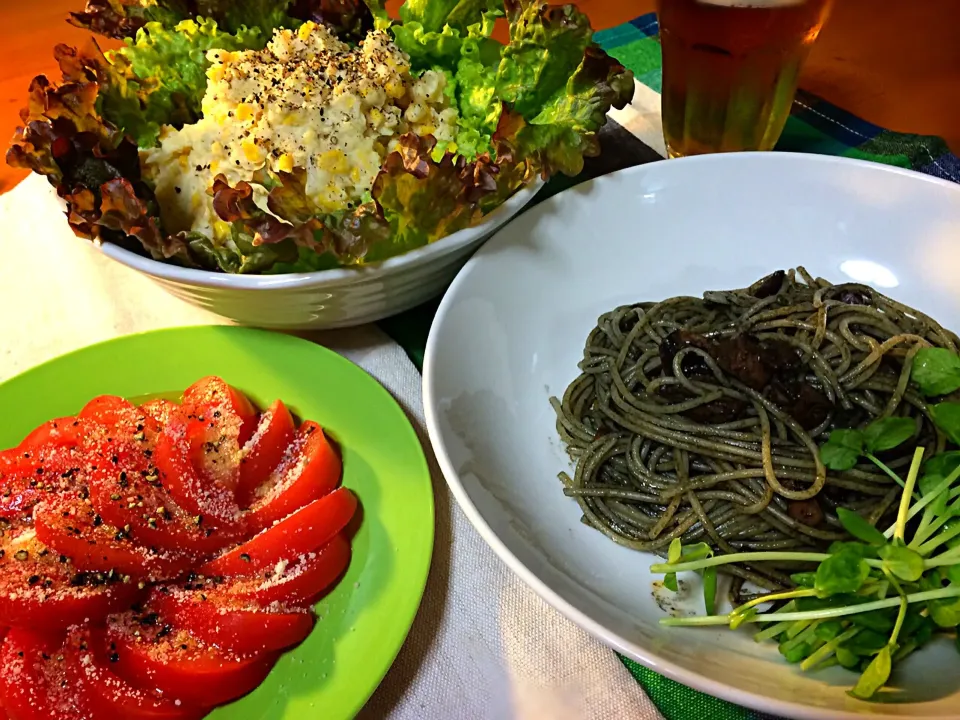 Snapdishの料理写真:そんな昨夜の晩飯🍝晩酌🍷|ぷっくりんこ💙さん