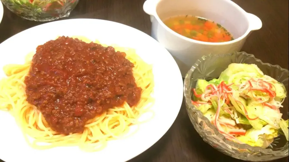 ミートソーススパゲッティ🍝♥|エミさん