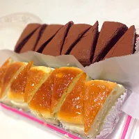 Snapdishの料理写真:スフレチーズケーキと生チョコケーキ|saikaさん