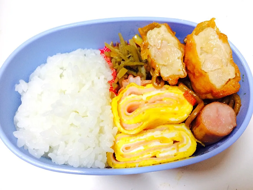 Snapdishの料理写真:ハム卵焼きのシンプルお弁当|ととろさん