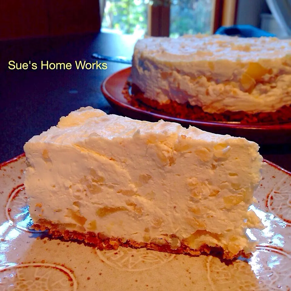 レモンとりんごのリコッタチーズケーキ 焼かないケーキ|Sue's Home Worksさん