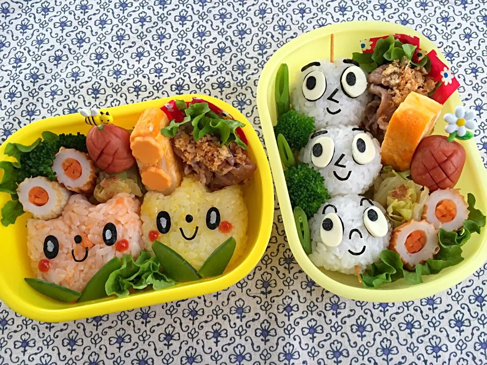 チューリップ❀✿＆だんご3兄弟のお弁当◝꒰´꒳`∗꒱◟◝꒰´꒳`꒱◟◝꒰∗´꒳`꒱◟|Junkoさん