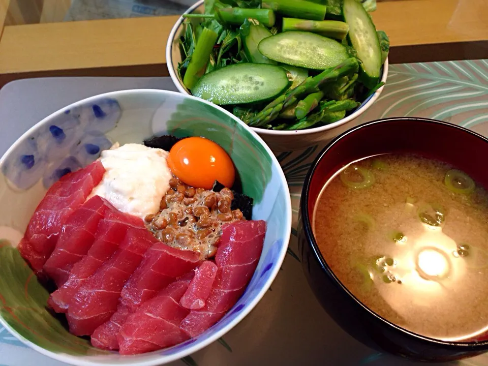 マグロ納豆大和芋丼|Tomokoさん