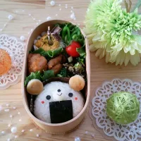 Snapdishの料理写真:おにぎりdeコロコロくまちゃんのお弁当☆☆|Michiyo Kasadaさん