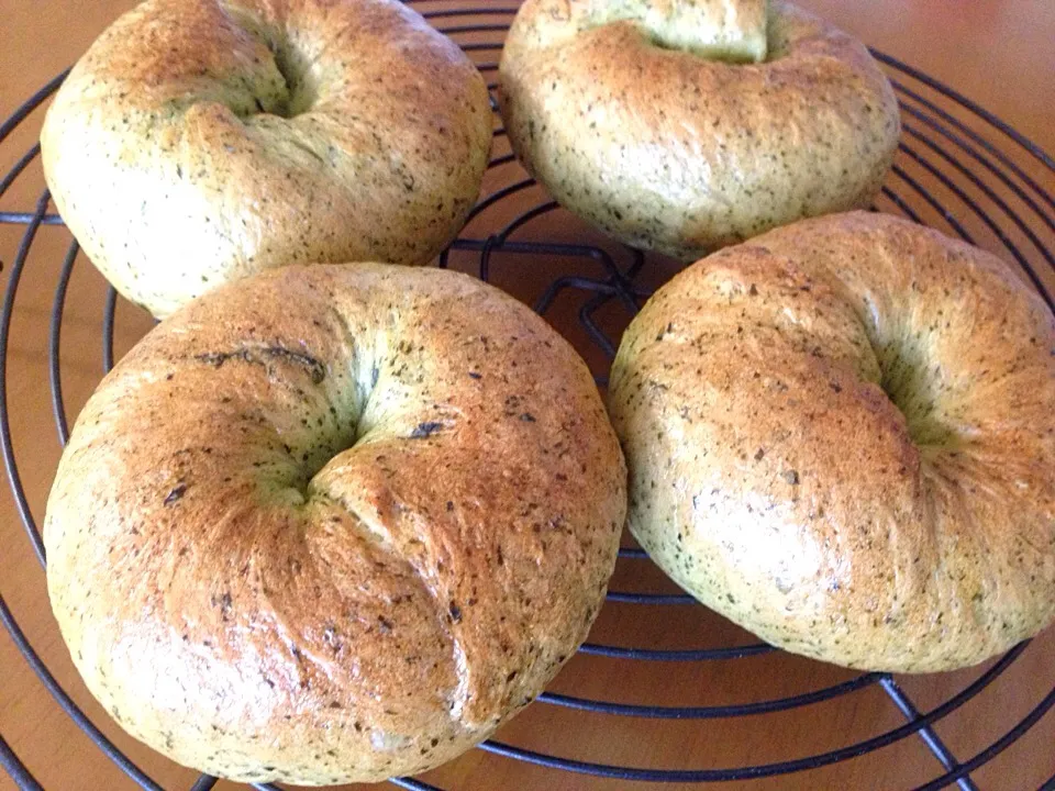 Spinach bagels!|mさん