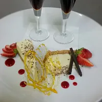 cheesecake with coffee liqueur and white chocolate shot|Todd pearceさん