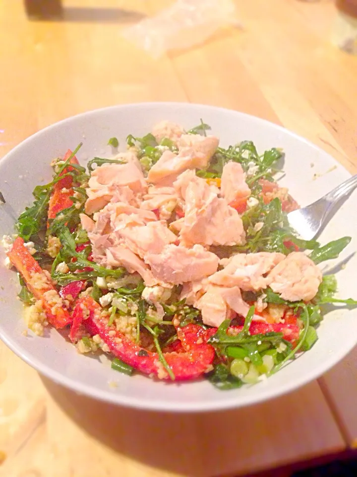 Salmon feta rocket and couscous salad|Tori Poundsさん