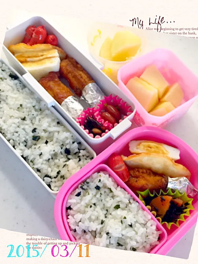 Snapdishの料理写真:カウント①大好きなもの弁当^ ^|ゆーこ。さん