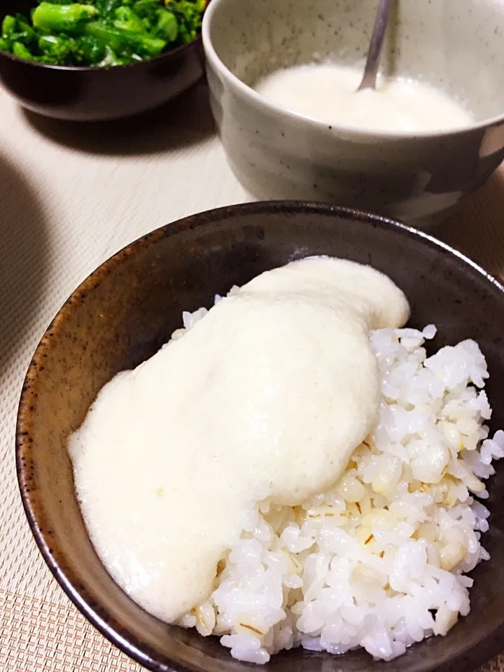 ふわふわ麦とろご飯|ほっけまんさん