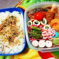 Snapdishの料理写真:３月１２日★旦那のお弁当|こッこmamaさん