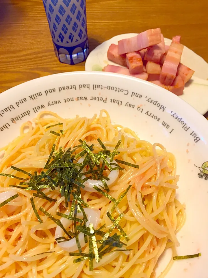 Snapdishの料理写真:イカと明太子のクリームパスタ|さくたえさん