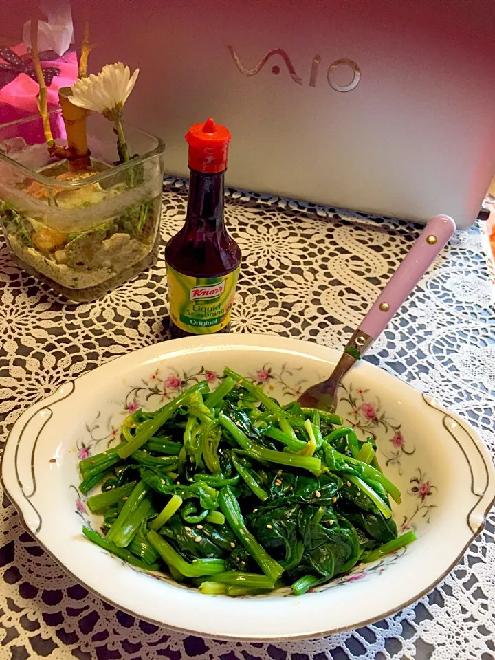 Spinach in sesame seeds with knorr|Grace Cruzさん