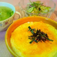 長芋のチーズ焼き＆セロリと鶏肉のスープ|花子さん