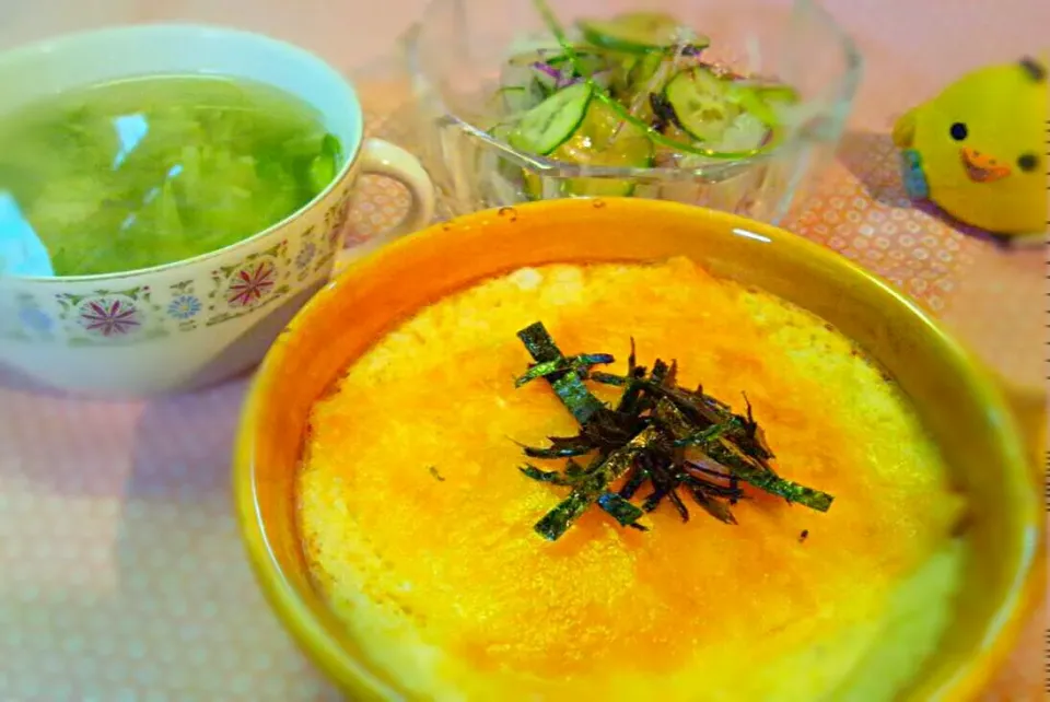 長芋のチーズ焼き＆セロリと鶏肉のスープ|花子さん