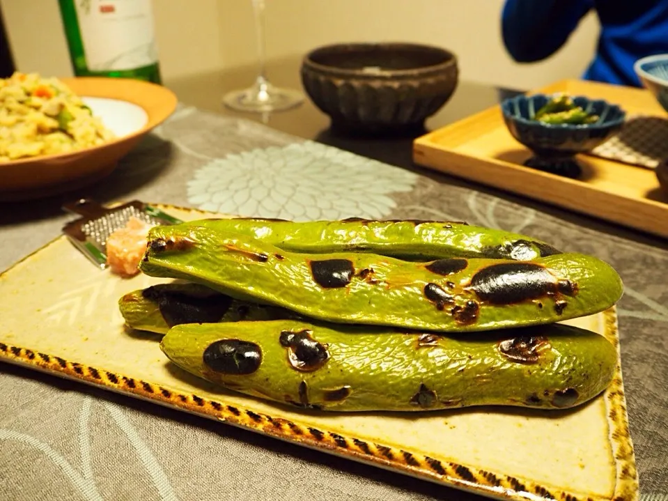 焼きそら豆♪|くにぽんさん