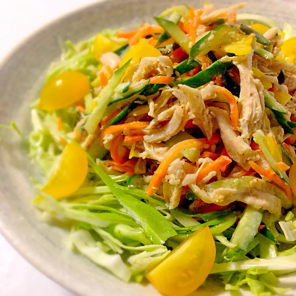 子供も食べやすい   さっぱり味の棒棒鶏風サラダ(◍′◡‵◍)|❁*.ﾟカノン*.ﾟ❁さん