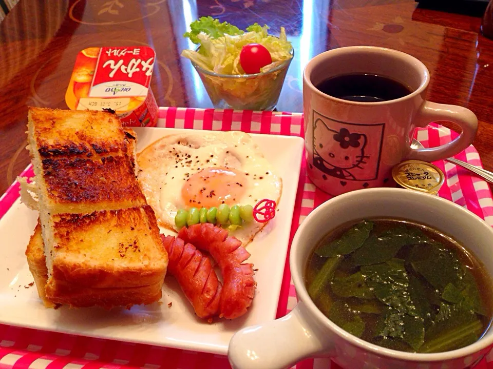 今日の朝御飯(๑´ڡ`๑)|ちゃたままさん