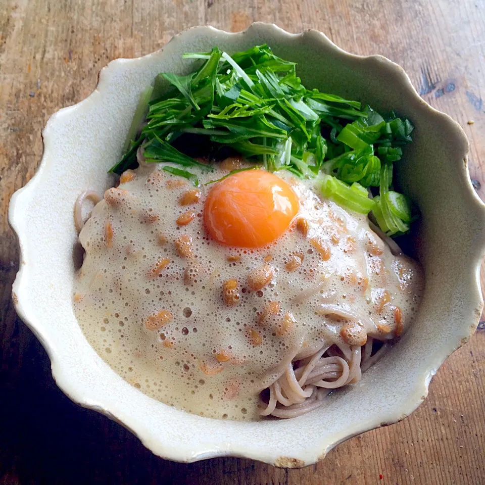 久々のフワフワ納豆卵で蕎麦‼︎|Yoshinobu Nakagawaさん