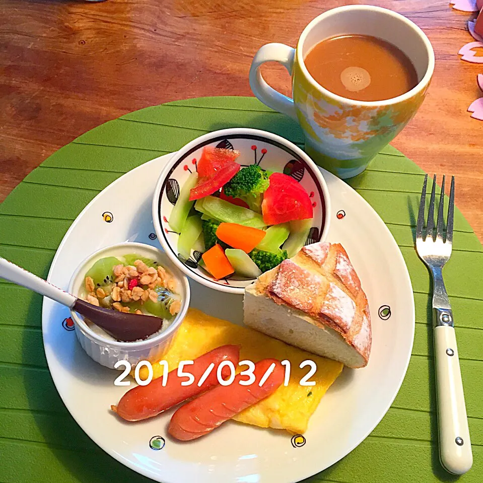 Snapdishの料理写真:朝ごはん 2015・3・12|ローゼルさん