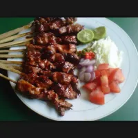 Snapdishの料理写真:Sate. Kambing  yagi tori  Desu.