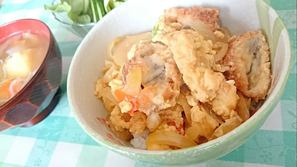 カキフライの卵とじ丼|ちのさん