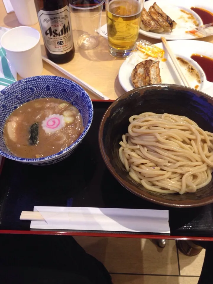 羽田空港の六厘舎のつけ麺。麺が伸び気味だったよ(T_T)|MORiさん