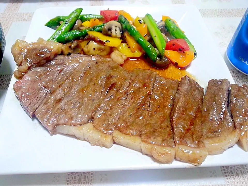 Snapdishの料理写真:Wagyu Sirloin Steak🍴😋 和牛サーロインステーキ|MJ🇵🇭🇯🇵さん