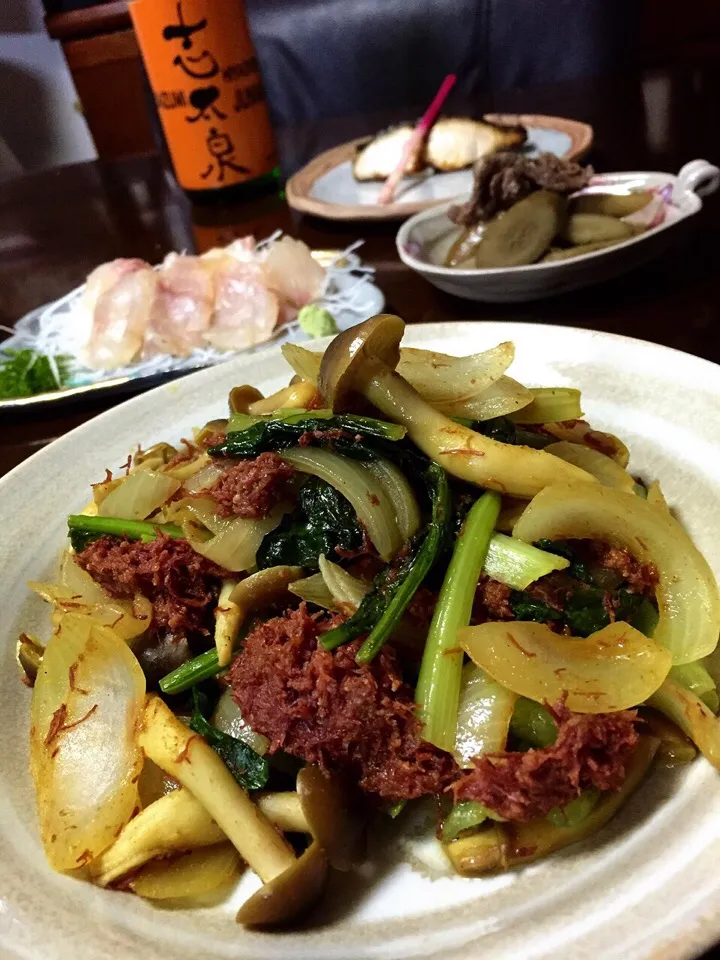 Snapdishの料理写真:✨食欲そそる今夜の晩ご飯🍺✨|中さんさん