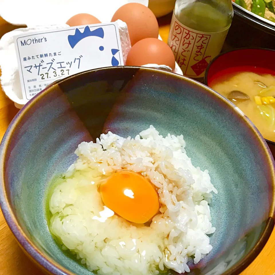 Snapdishの料理写真:マザーズエッグでTKG|カウンター嬢さん