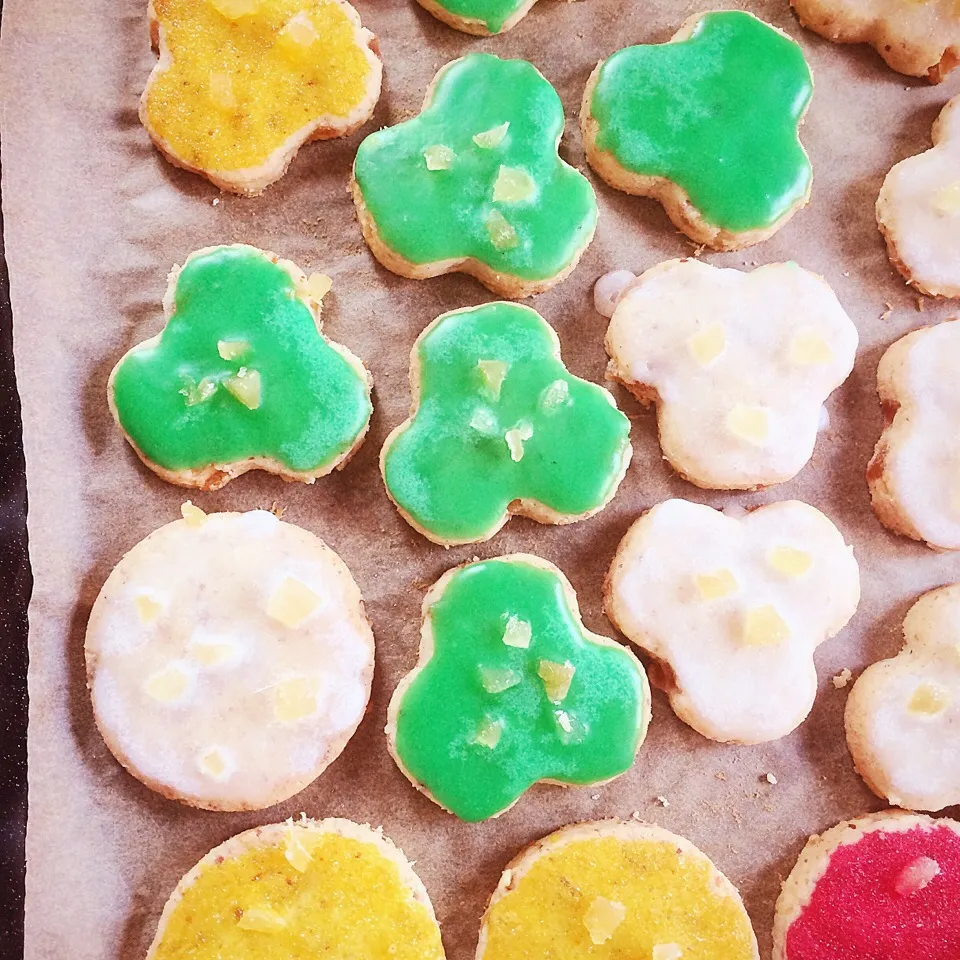 St. Patrick's day is coming 🍀 almond ginger cookies 🍋|CatzeMDさん