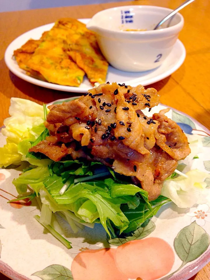 豚肉のニンニク醤油炒め|まつださんさん