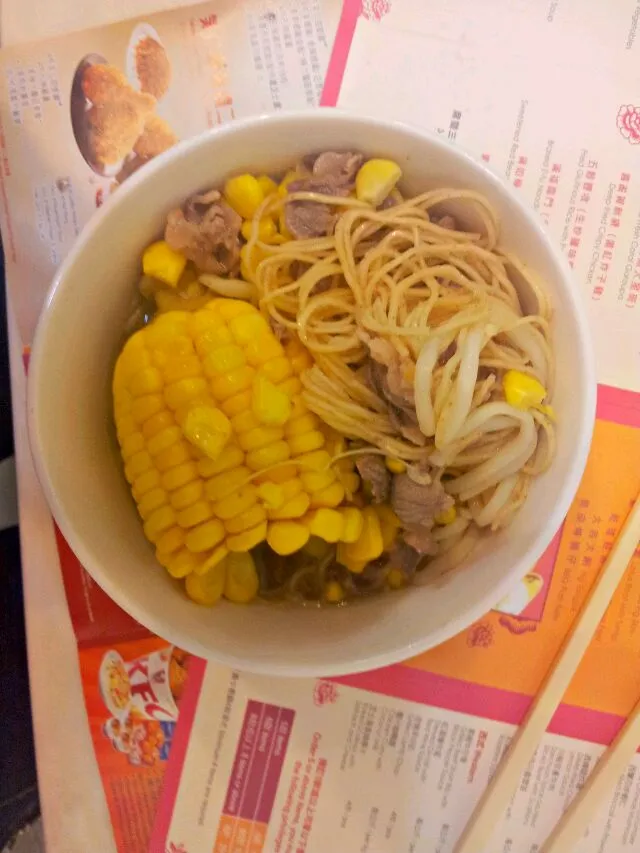 Corn and beef noodles|Jeanieさん