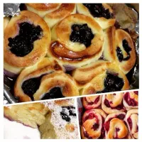 Snapdishの料理写真:Swirled blueberry bun|hidayuさん