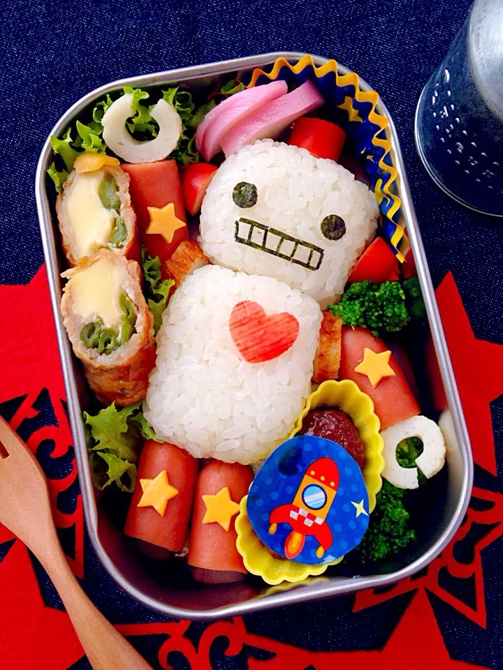 キャラ弁☆簡単ロボット弁当|ザッキー☆さん