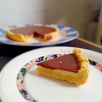 egg tart with chocolate ganache|Octia Floweriさん