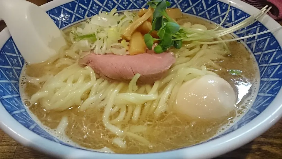 自家製麺 燦燦斗のらーめん大盛(330g)+味玉 ＠東十条|大脇さん