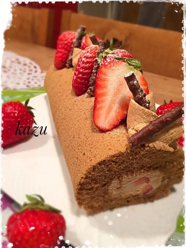 ともさんの料理 コーヒー好きのロールケーキ♪|kazu★さん