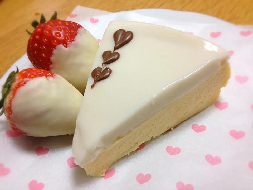 Snapdishの料理写真:Whiteday💕 炊飯器豆腐チーズケーキ|ホッシーさん